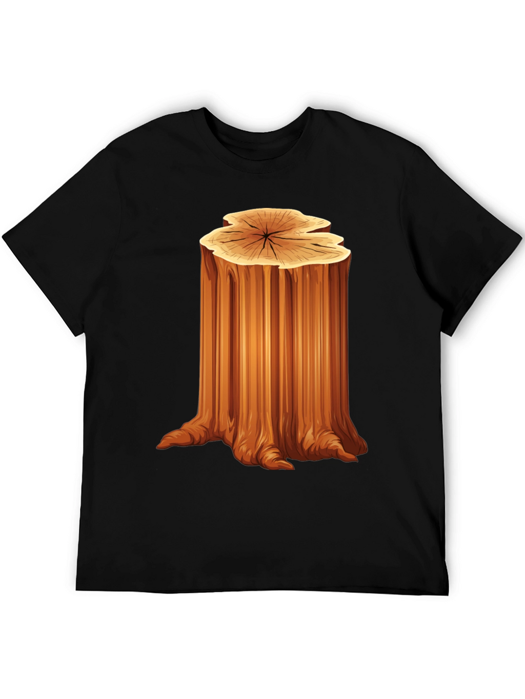 Nature Tree Stump Graphic T-Shirt