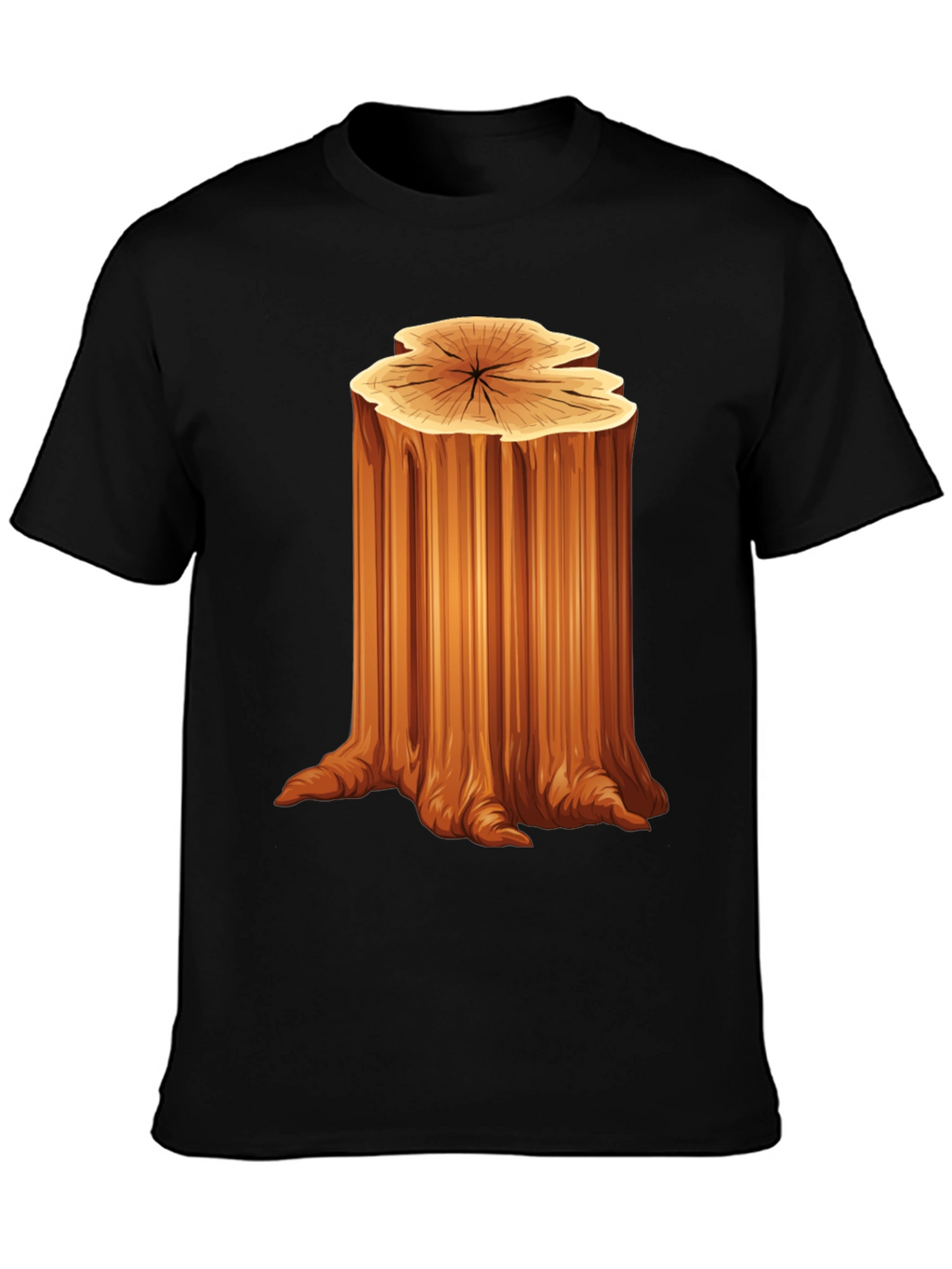 Nature Tree Stump Graphic T-Shirt