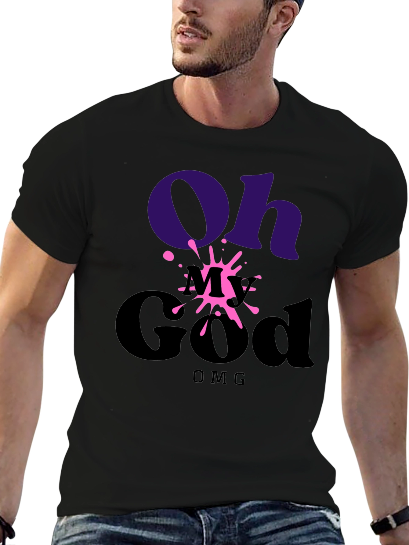 Oh My God OMG T-Shirt - Stylish Graphic Tee