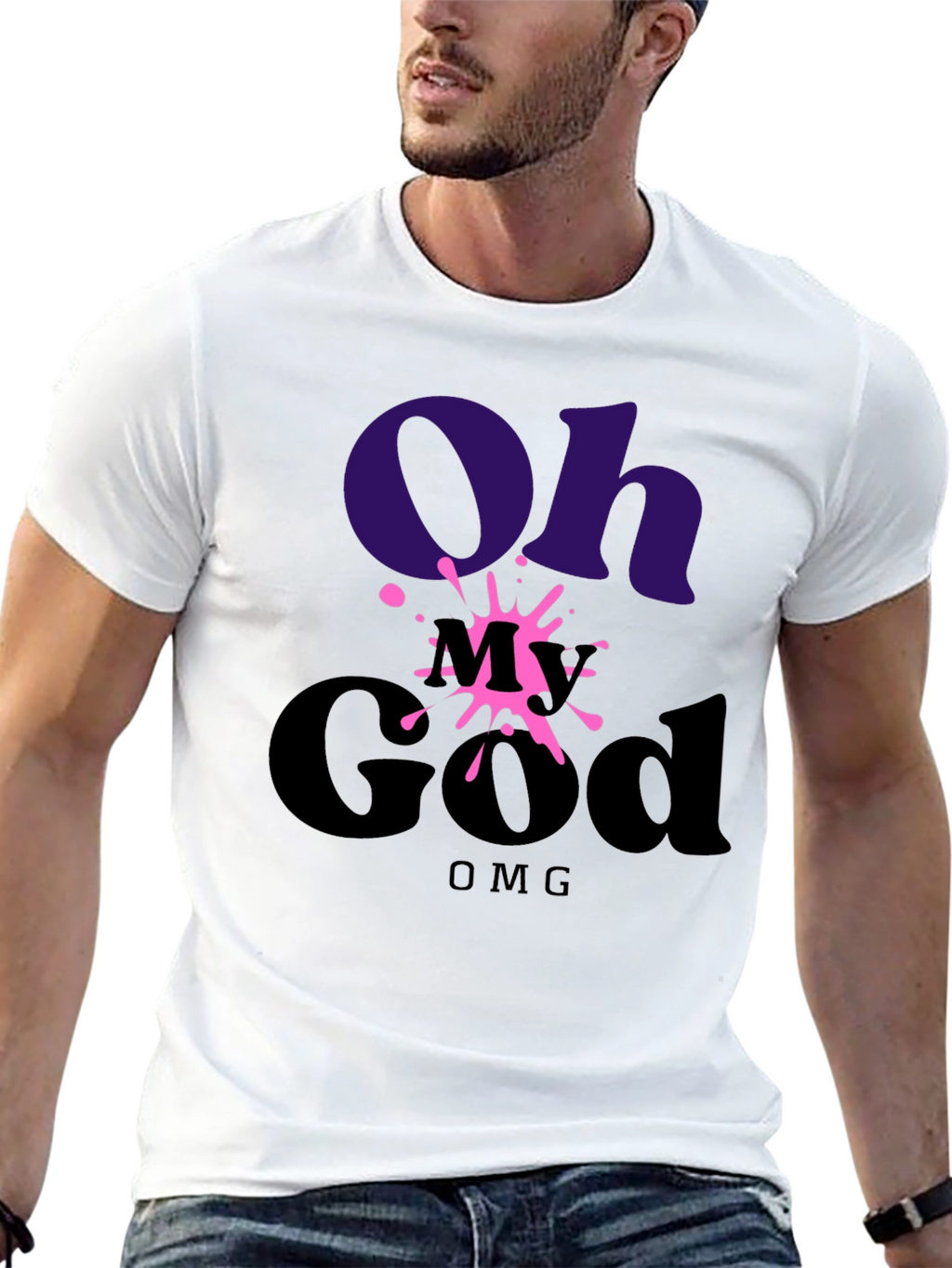 Oh My God OMG T-Shirt - Stylish Graphic Tee