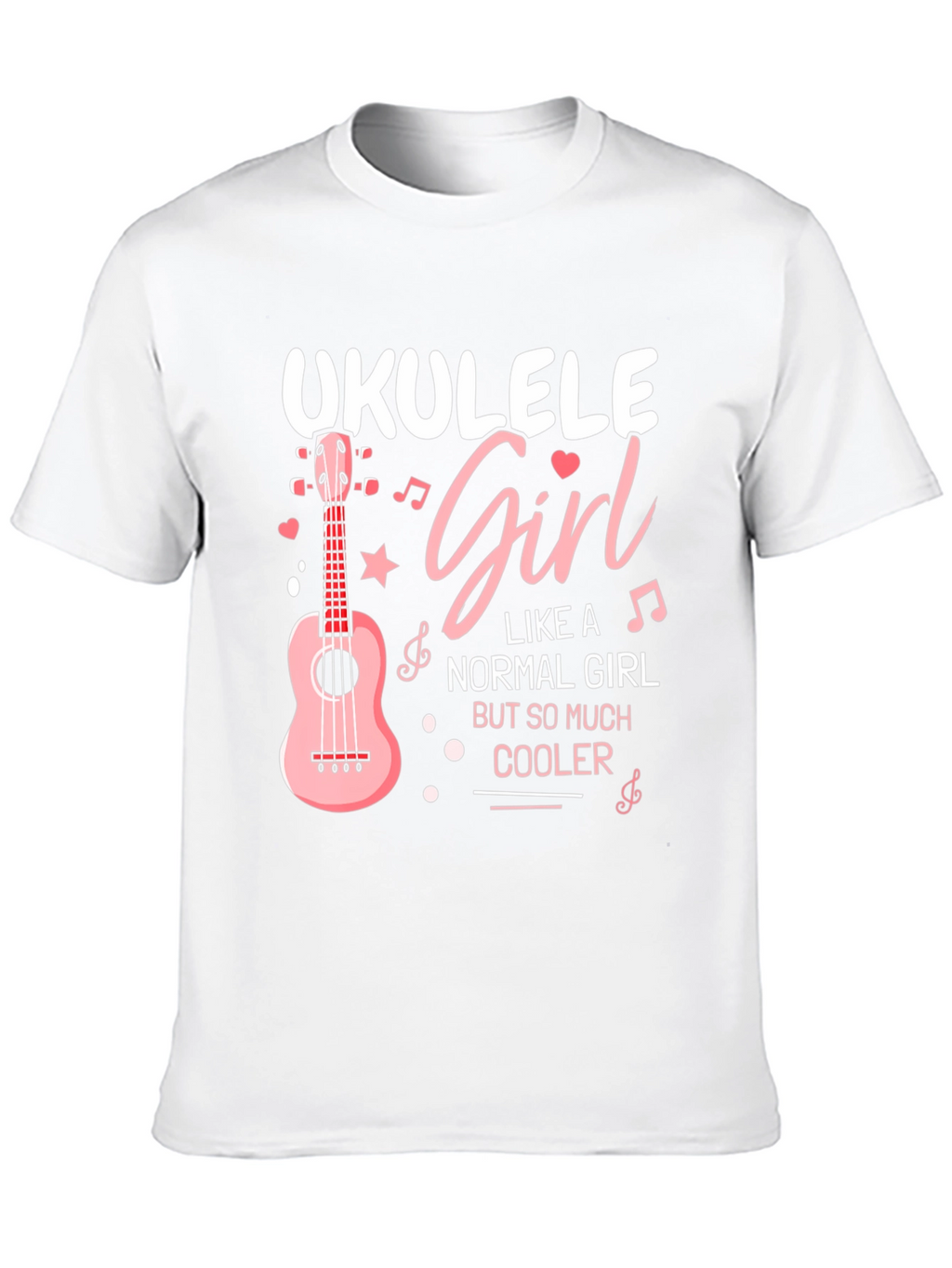 Ukulele Girl T-Shirt - Cool Music Lover Tee