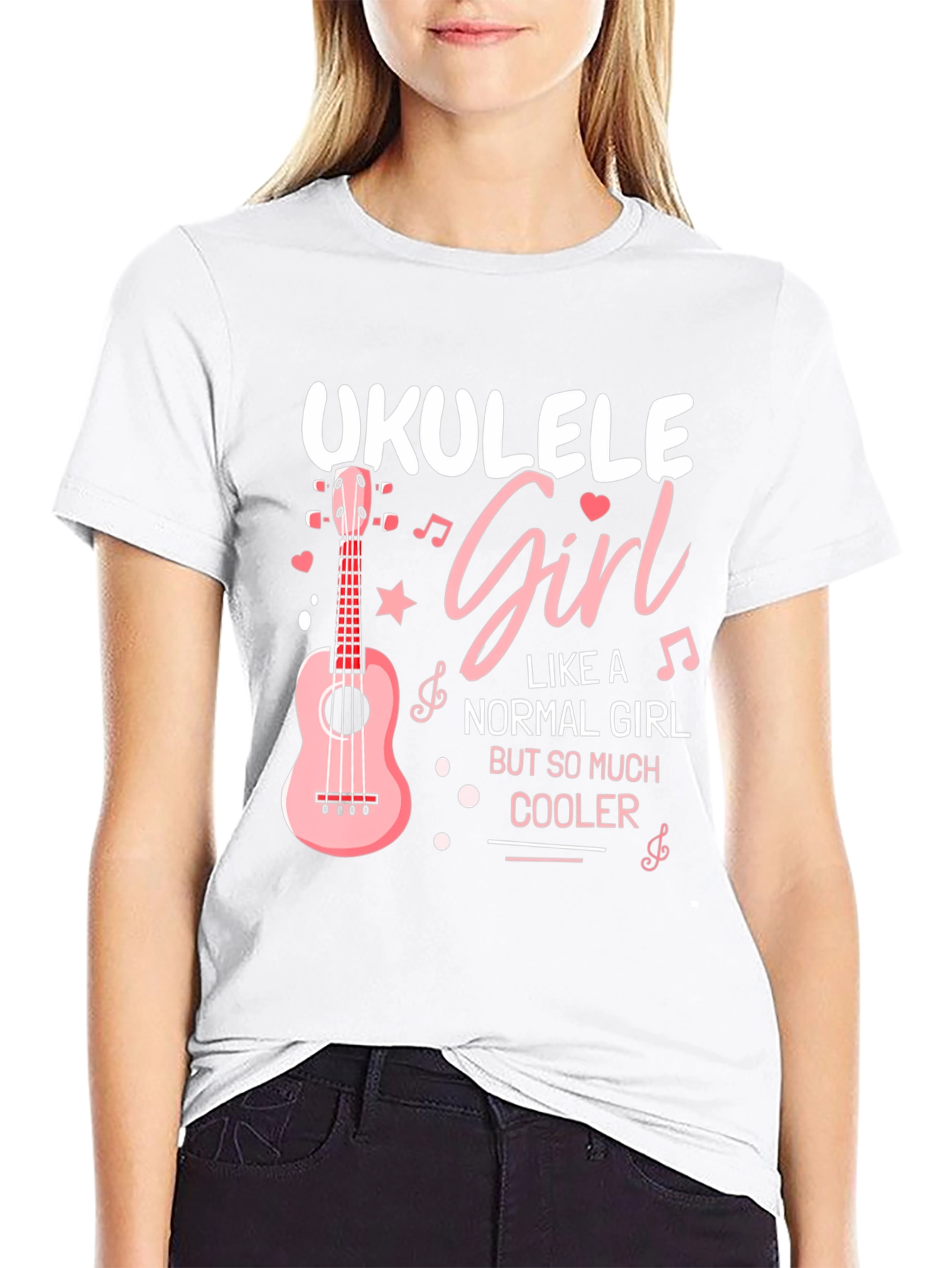 Ukulele Girl T-Shirt - Cool Music Lover Tee