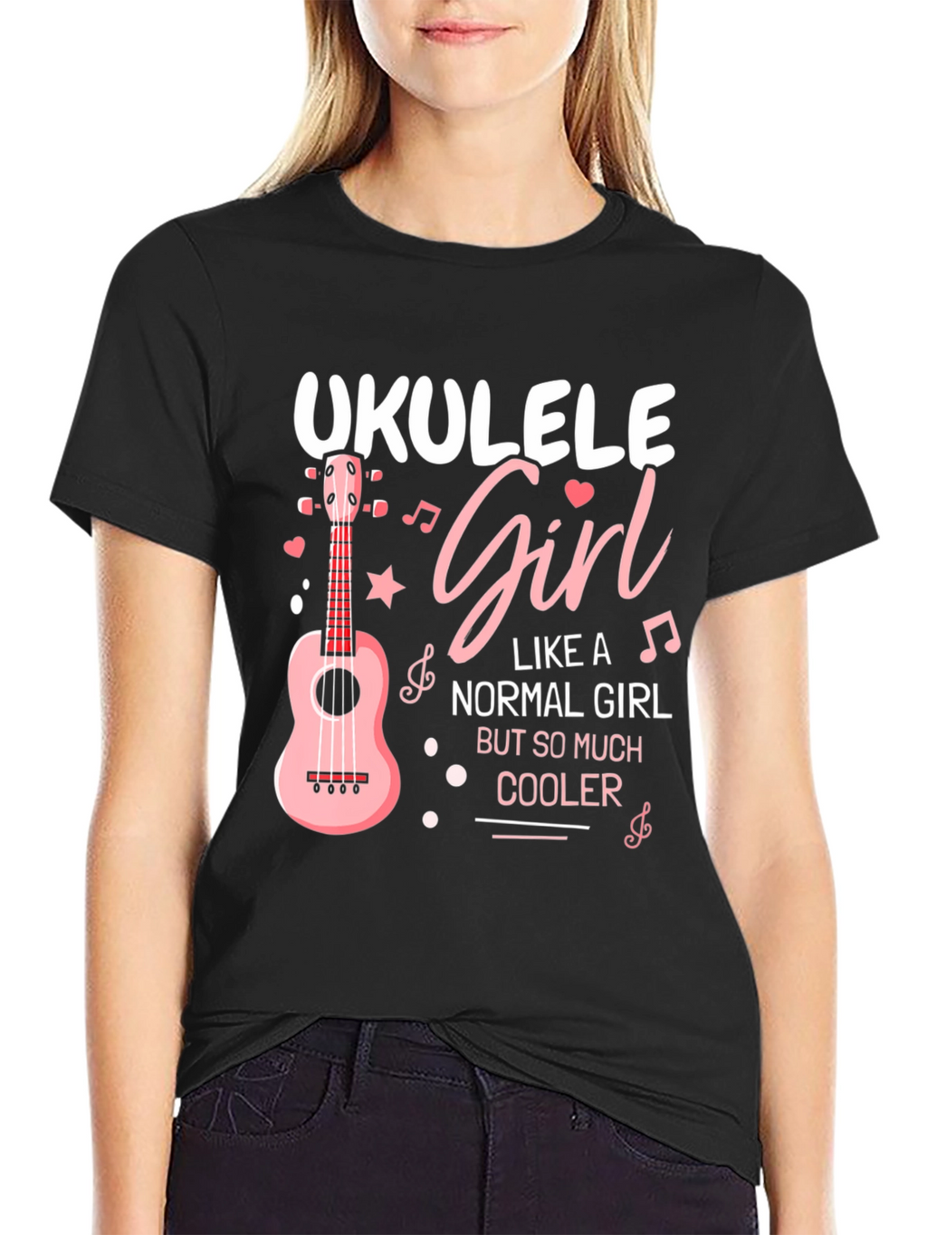 Ukulele Girl T-Shirt - Cool Music Lover Tee