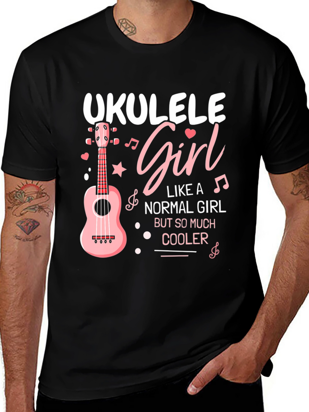 Ukulele Girl T-Shirt - Cool Music Lover Tee
