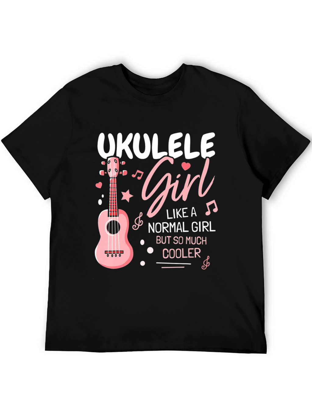 Ukulele Girl T-Shirt - Cool Music Lover Tee