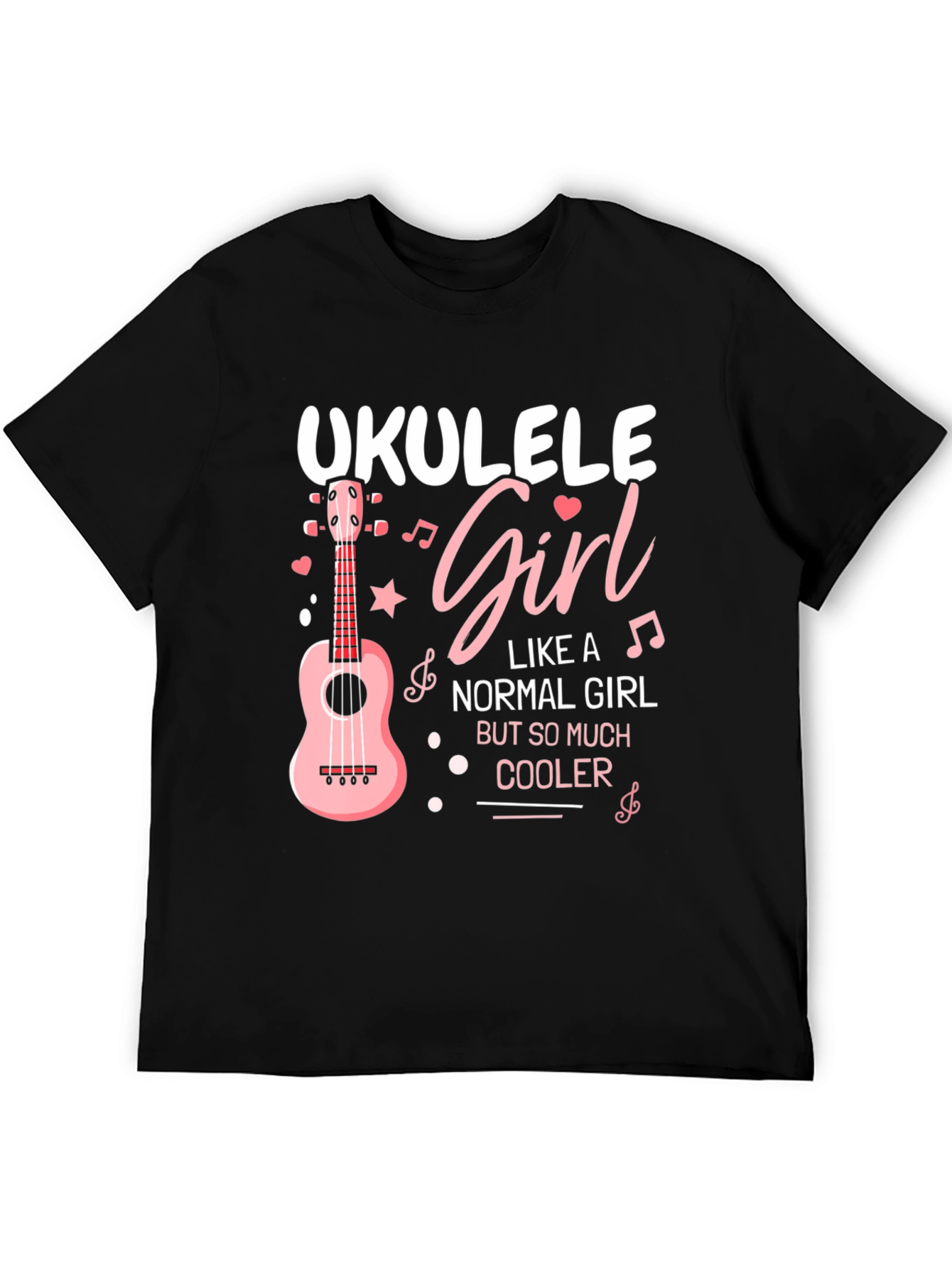 Ukulele Girl T-Shirt - Cool Music Lover Tee