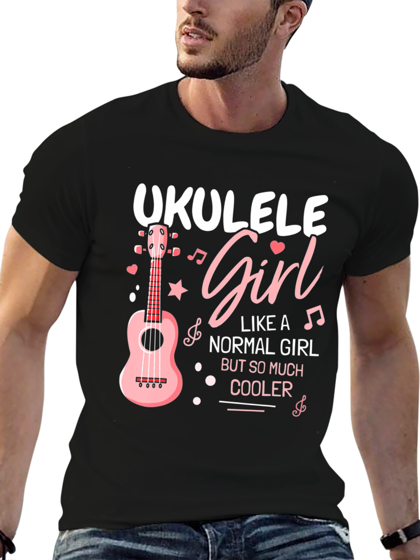 Ukulele Girl T-Shirt - Cool Music Lover Tee