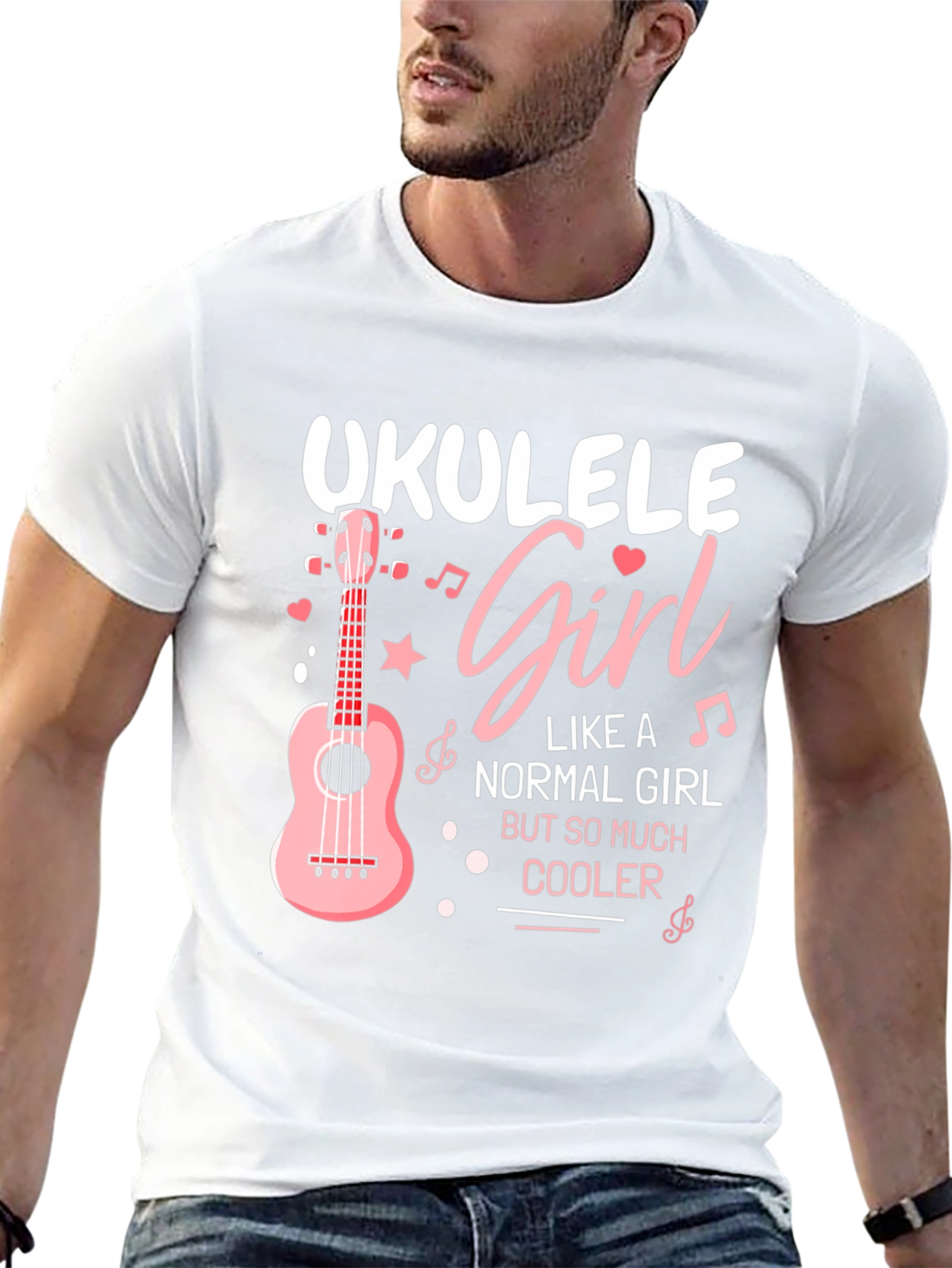 Ukulele Girl T-Shirt - Cool Music Lover Tee