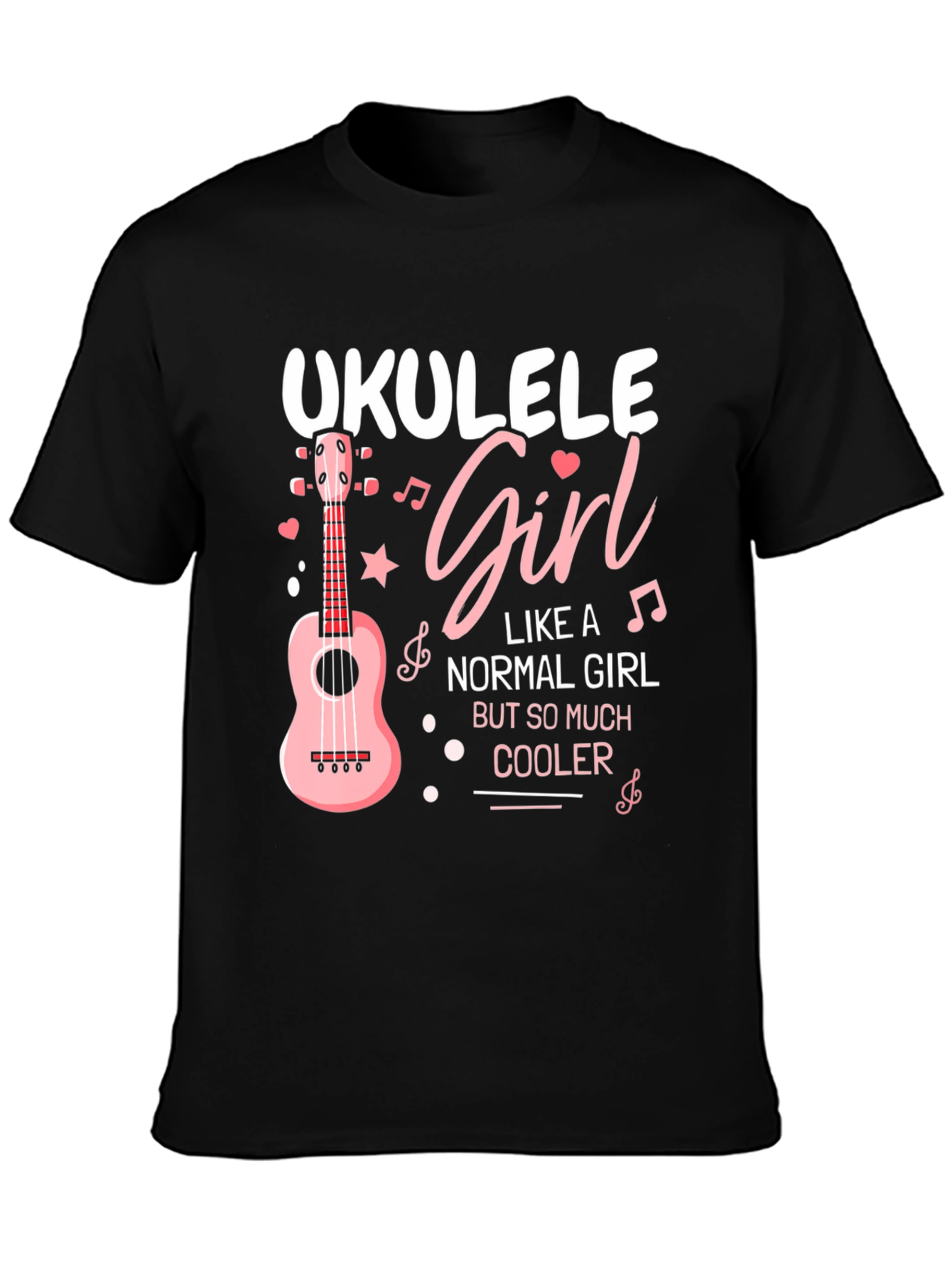 Ukulele Girl T-Shirt - Cool Music Lover Tee