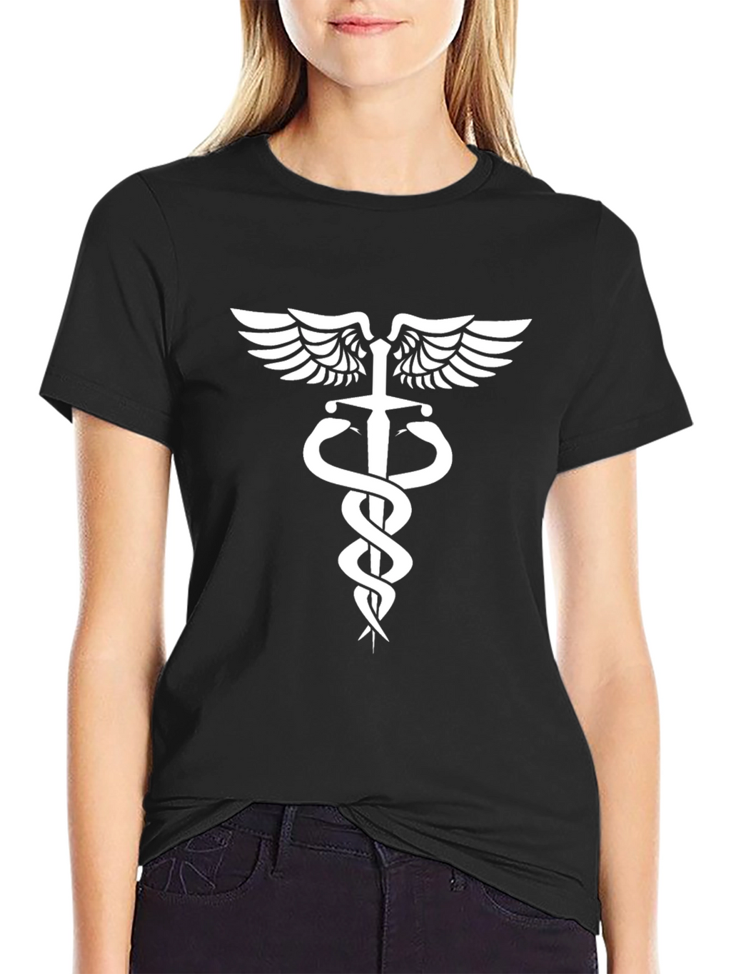 Caduceus Symbol T-Shirt - Medical Staff Tee