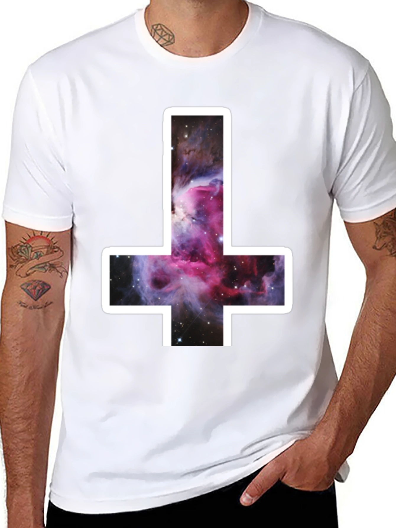 Inverted Cross Nebula Graphic T-Shirt