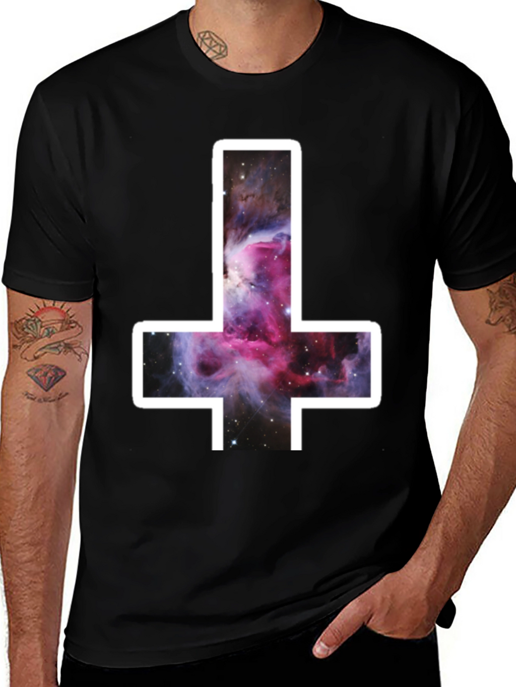 Inverted Cross Nebula Graphic T-Shirt