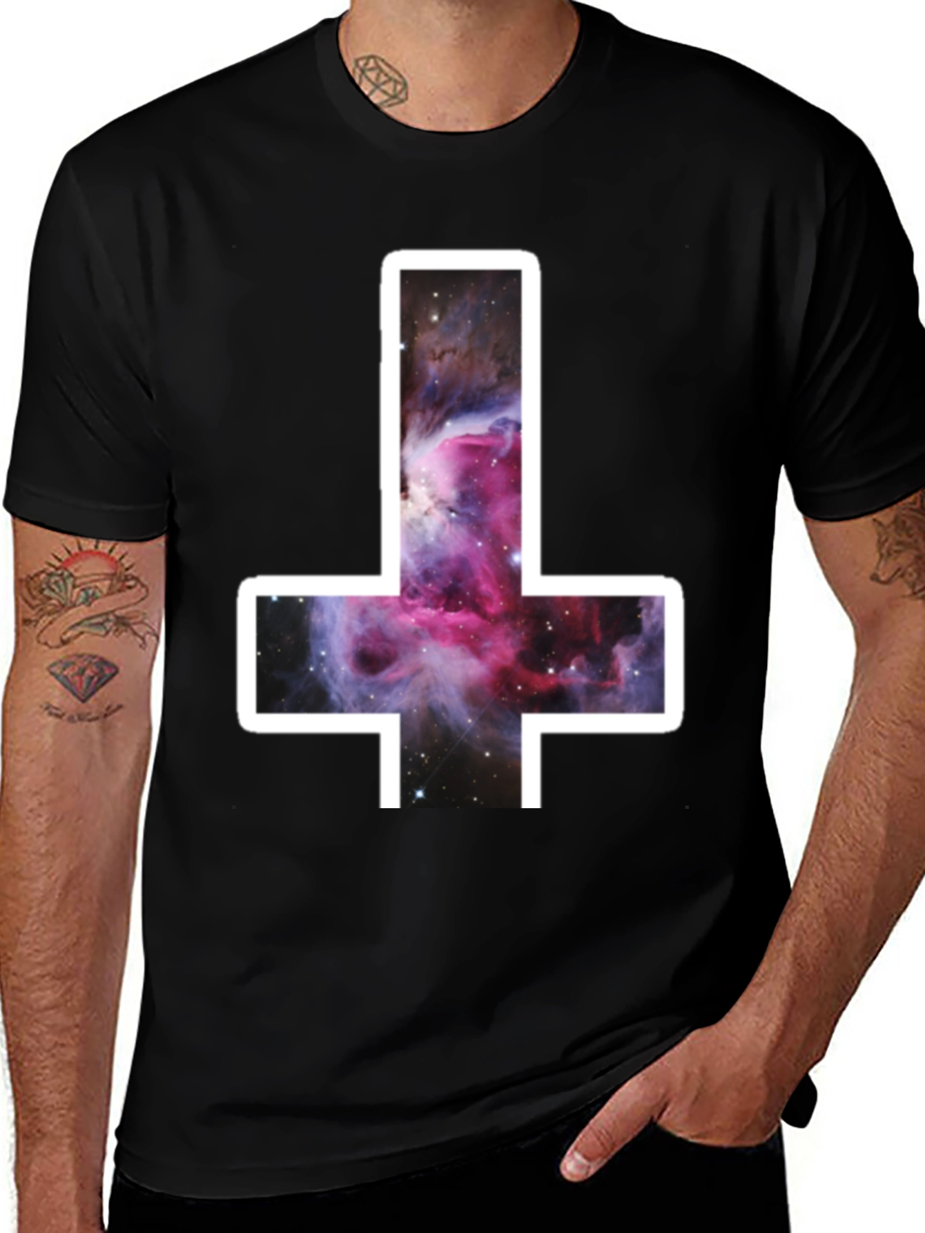 Inverted Cross Nebula Graphic T-Shirt