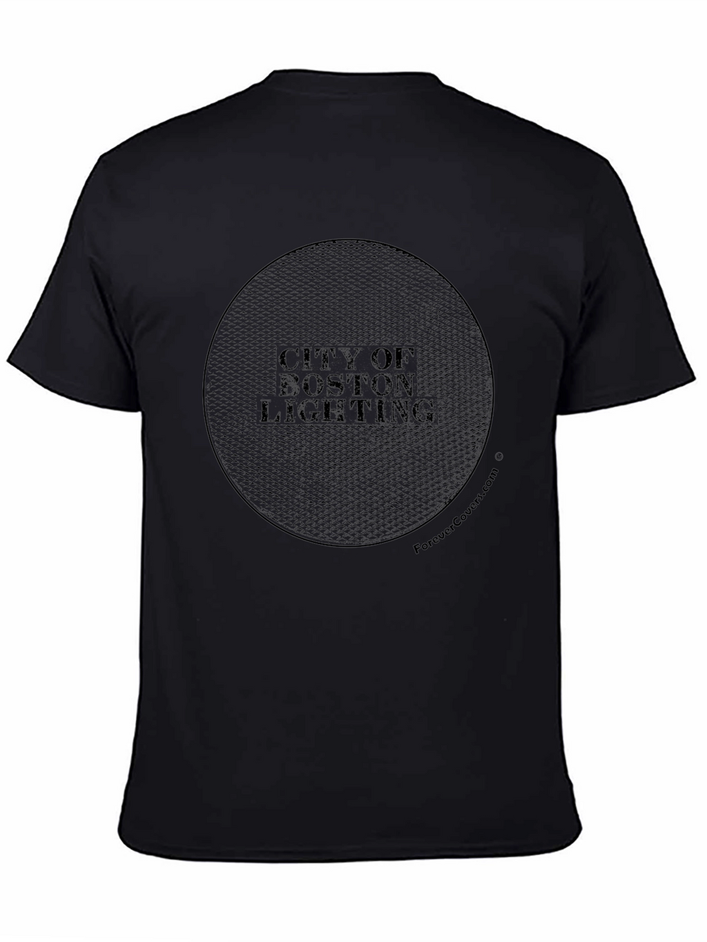 City of Boston Lighting Manhole Cover Graphic T-Shirt