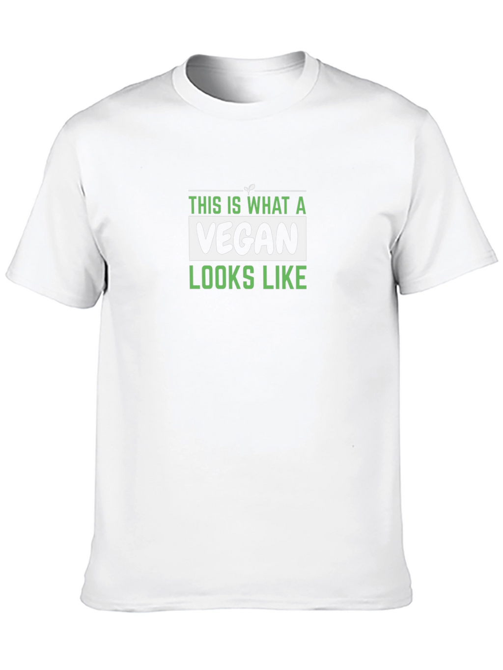 Vegan Look T-Shirt - Black Graphic Tee