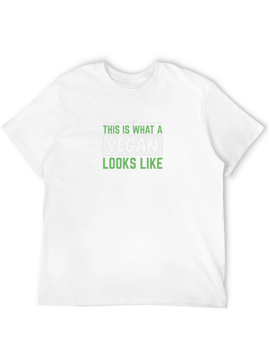 Vegan Look T-Shirt - Black Graphic Tee