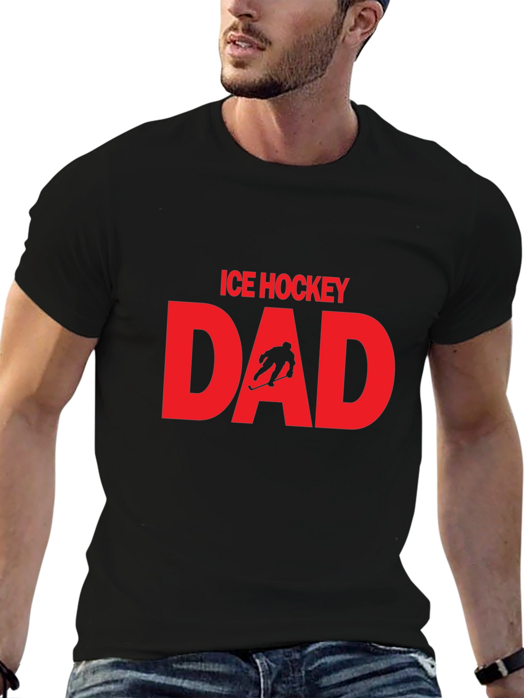 Ice Hockey Dad Graphic T-Shirt