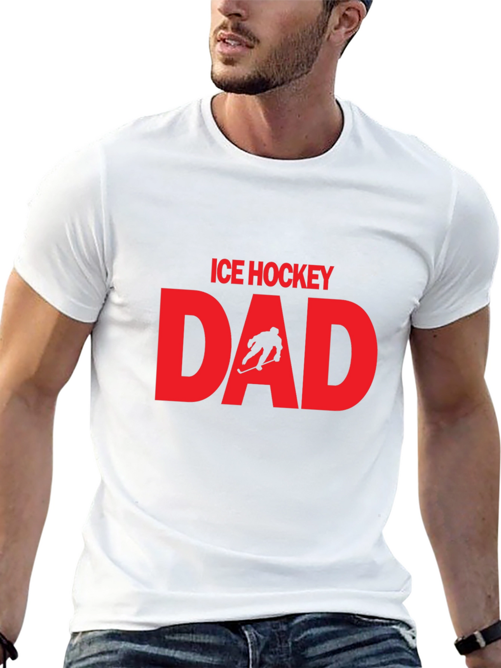 Ice Hockey Dad Graphic T-Shirt
