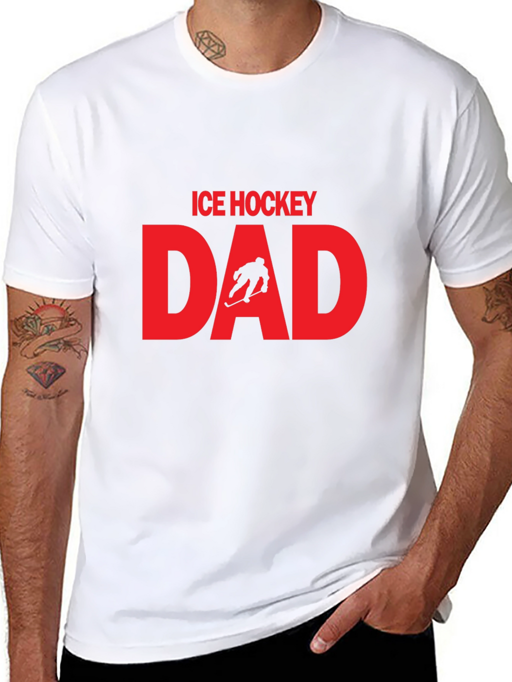 Ice Hockey Dad Graphic T-Shirt