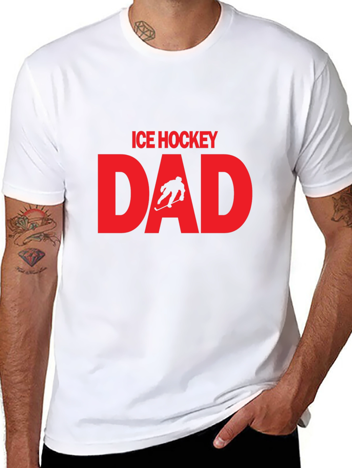 Ice Hockey Dad Graphic T-Shirt