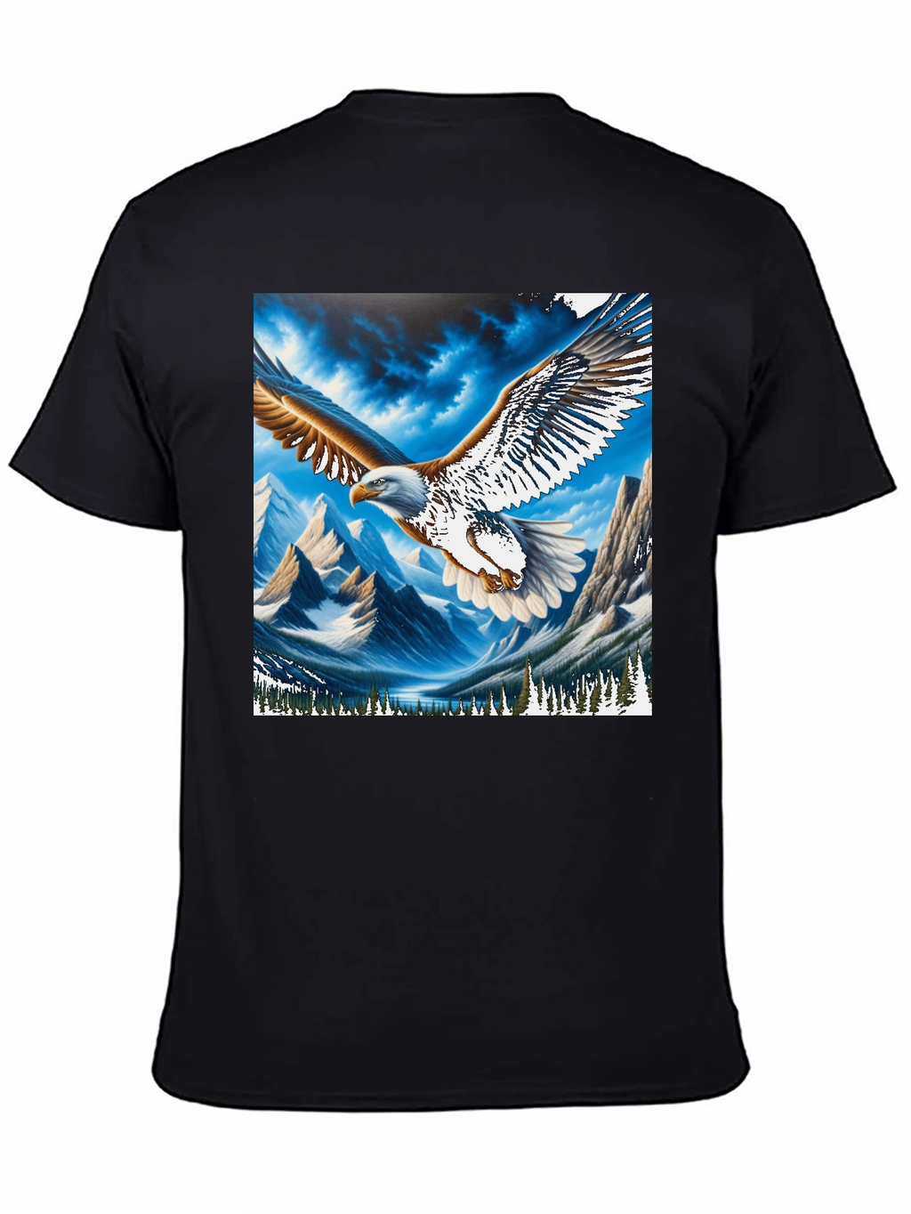 Eagle Mountain Graphic Tee - Patriotic Nature Design