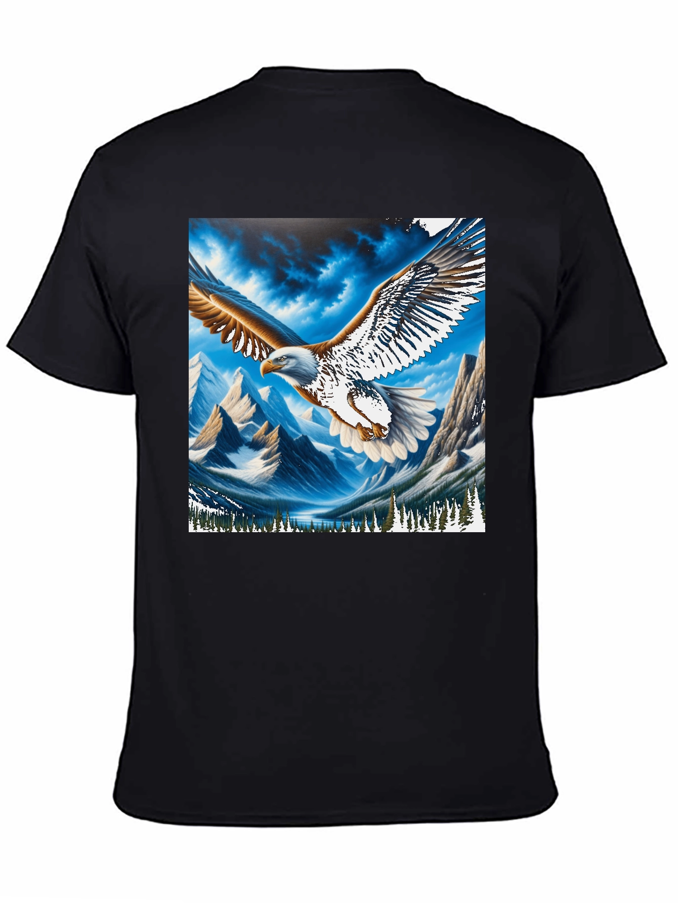 Eagle Mountain Graphic Tee - Patriotic Nature Design