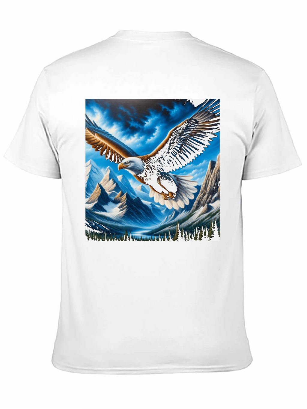 Eagle Mountain Graphic Tee - Patriotic Nature Design