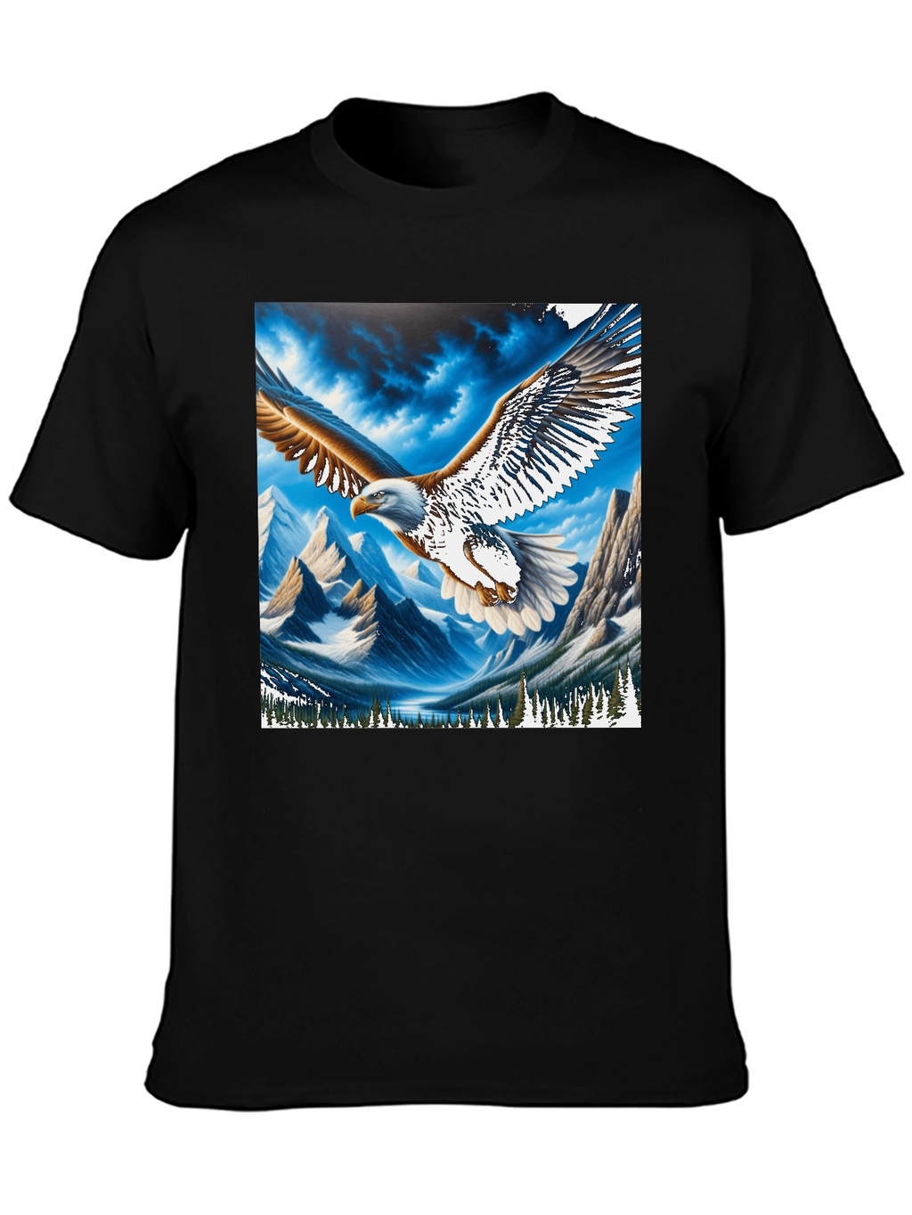 Eagle Mountain Graphic Tee - Patriotic Nature Design