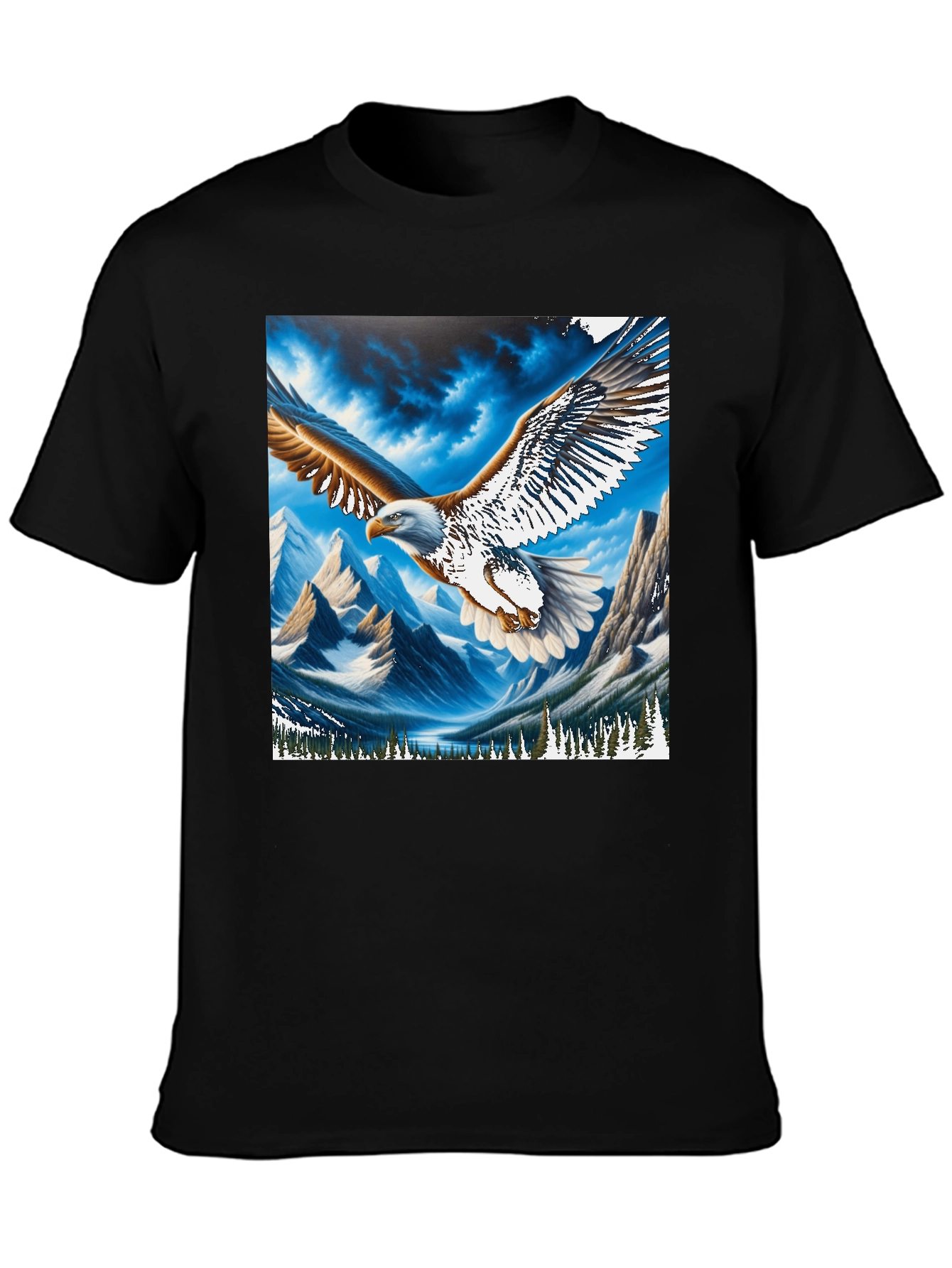 Eagle Mountain Graphic Tee - Patriotic Nature Design