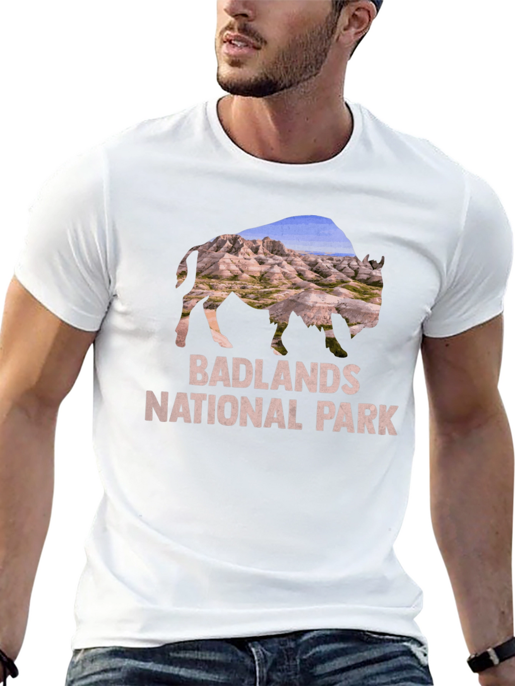 Badlands National Park Bison Graphic T-Shirt