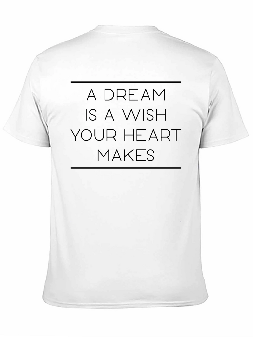 Dream Wish Heart Makes Black Tee