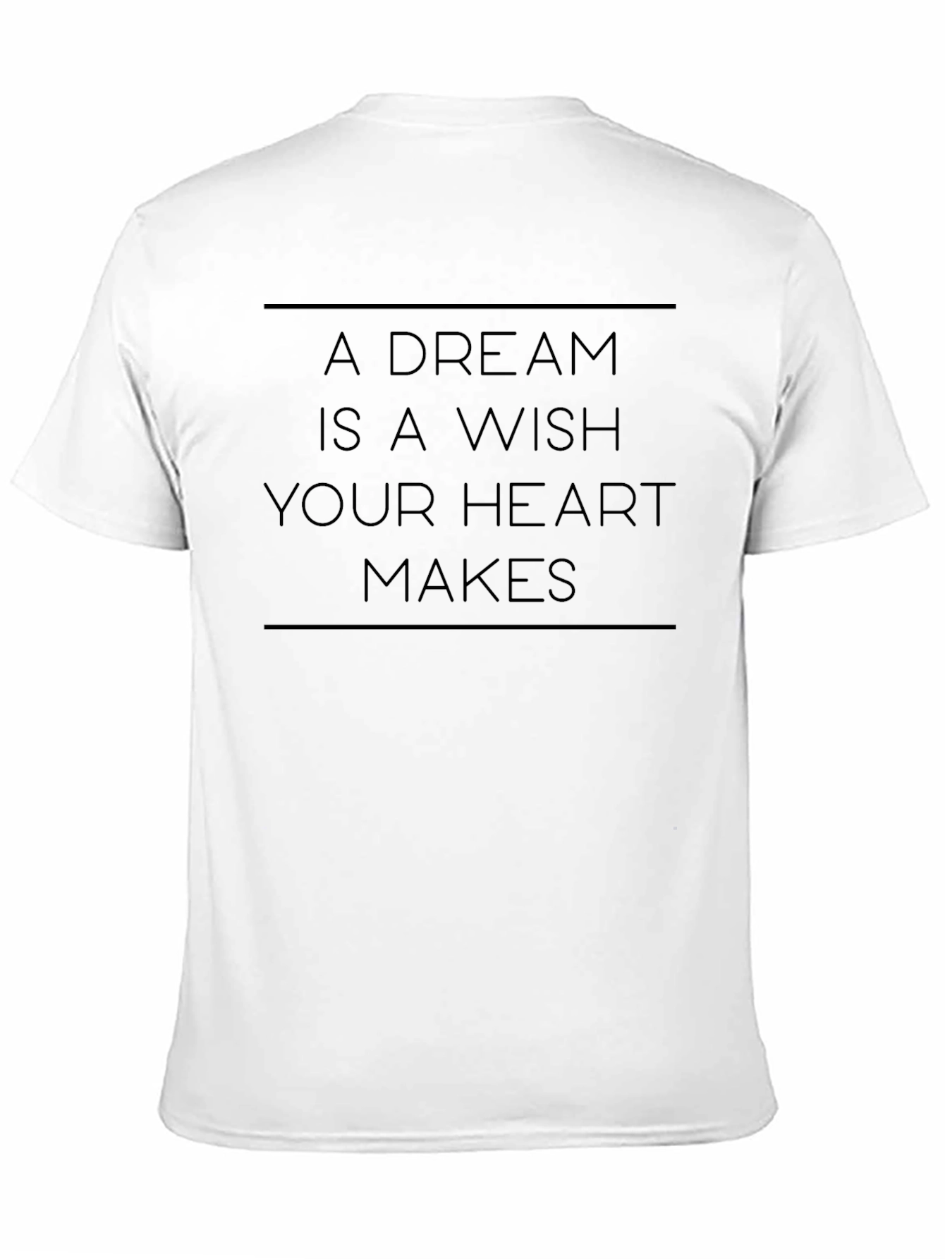 Dream Wish Heart Makes Black Tee
