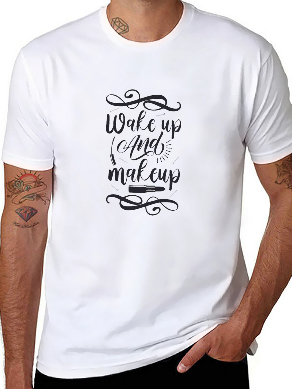 Wake Up and Makeup T-Shirt - Beauty Theme