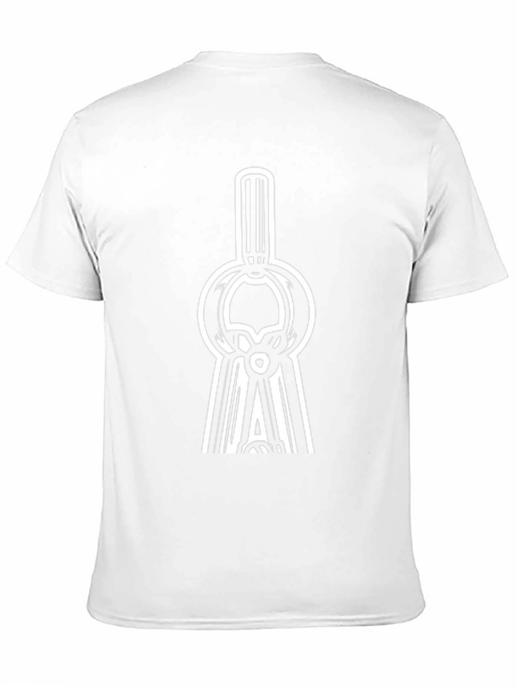 Unique Graphic Tee - Black T-Shirt with White Design