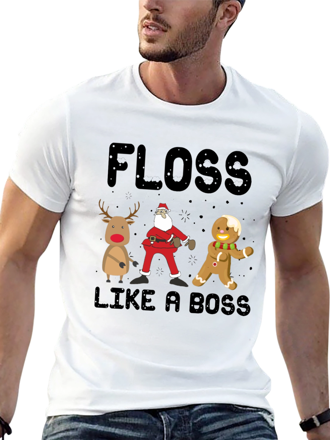 Floss Like A Boss Christmas T-Shirt