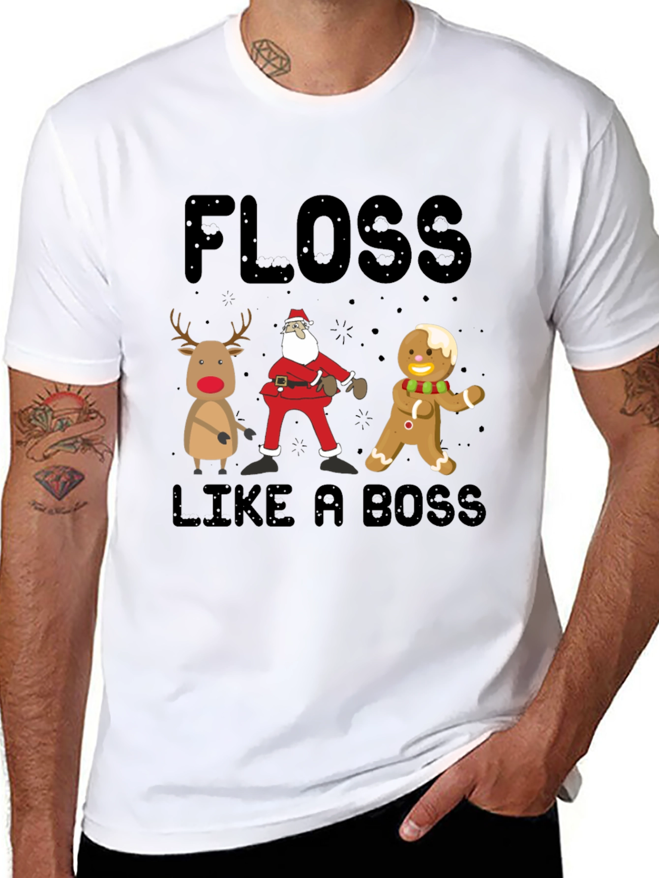 Floss Like A Boss Christmas T-Shirt