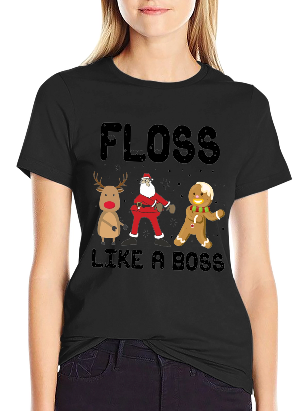 Floss Like A Boss Christmas T-Shirt