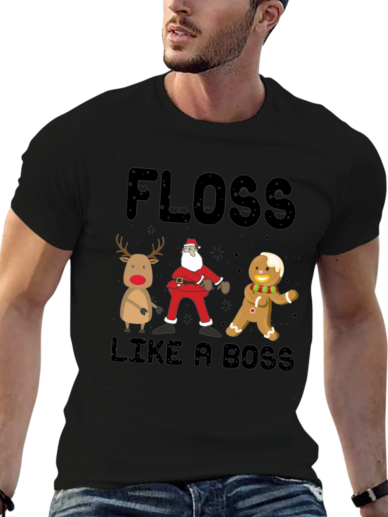 Floss Like A Boss Christmas T-Shirt