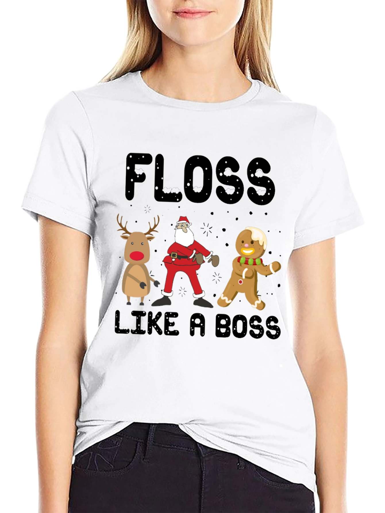 Floss Like A Boss Christmas T-Shirt