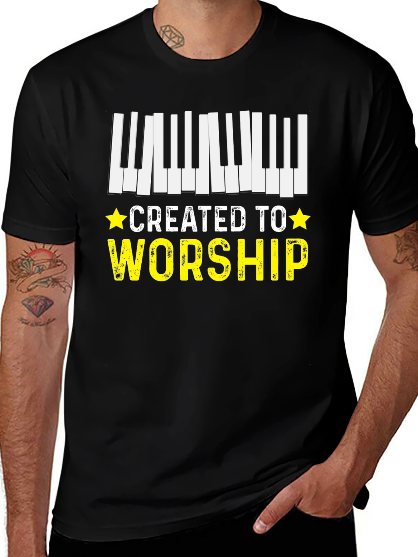Created to Worship Piano T-Shirt