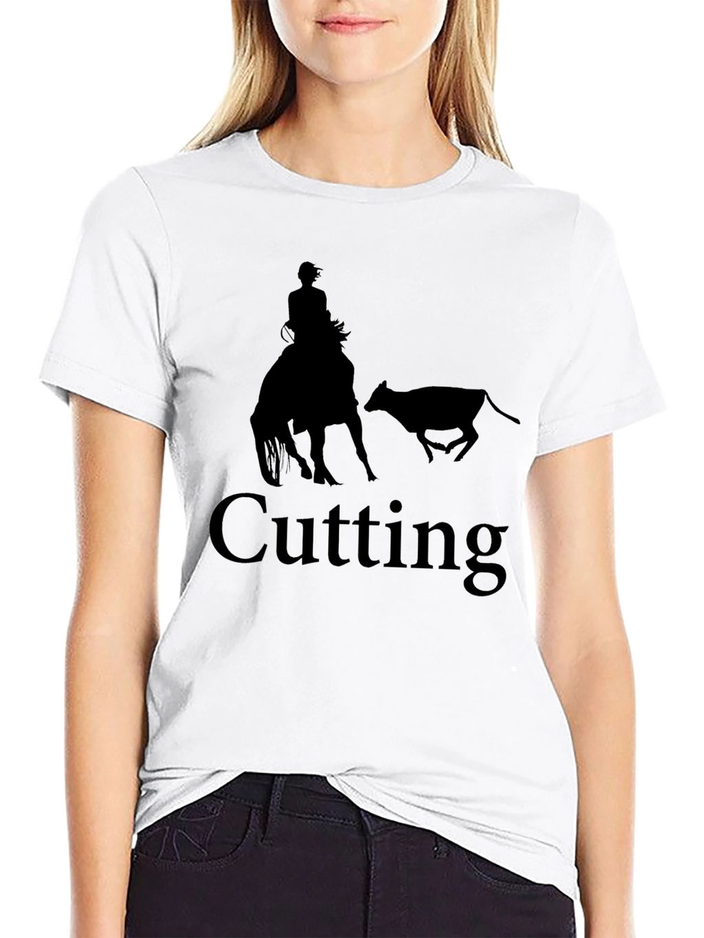 Cutting Horse Black T-Shirt