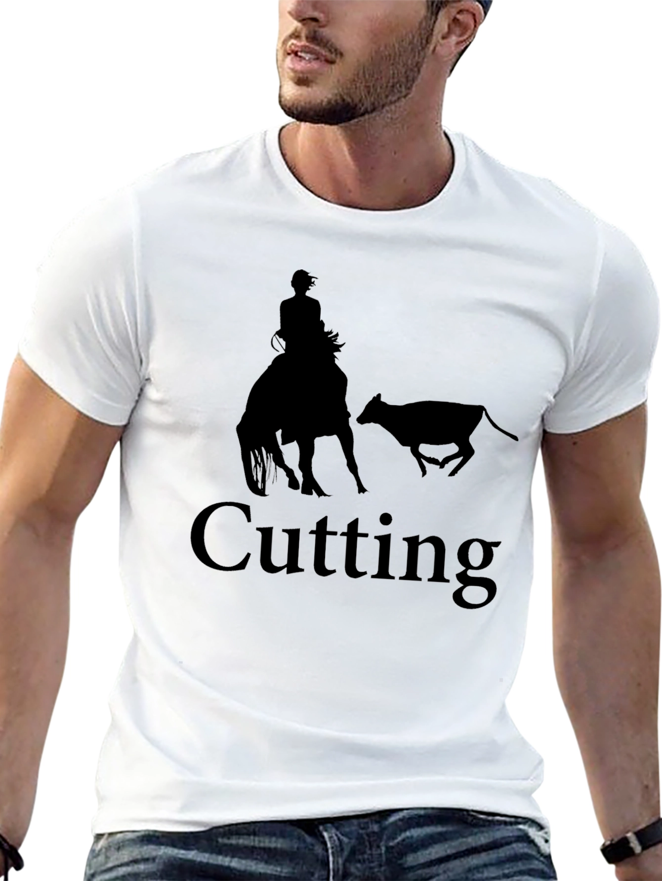 Cutting Horse Black T-Shirt