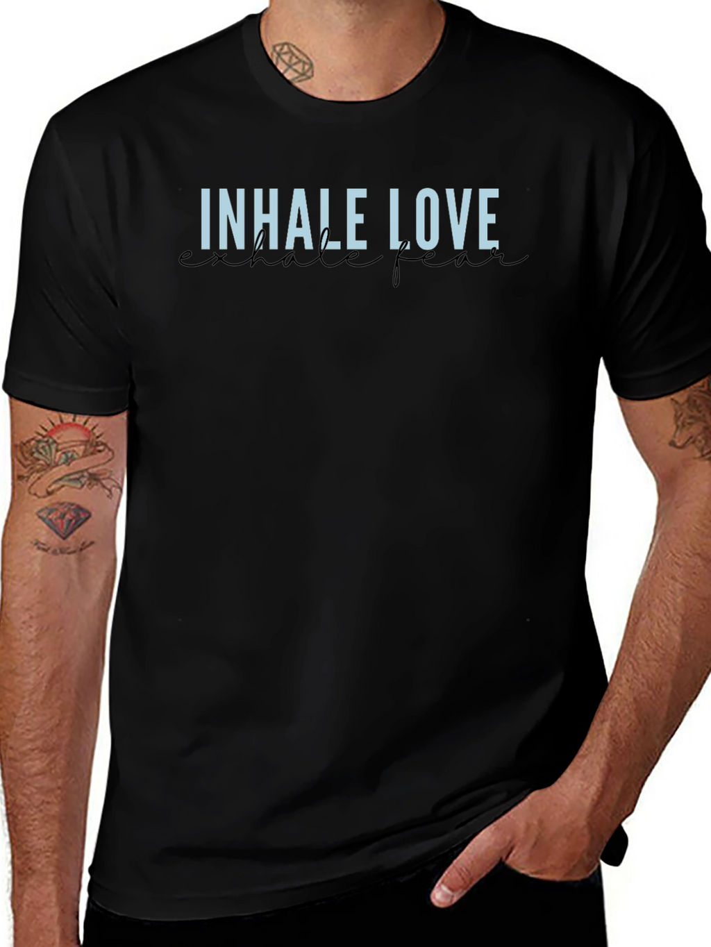 Inhale Love Exhale Fear Graphic T-Shirt