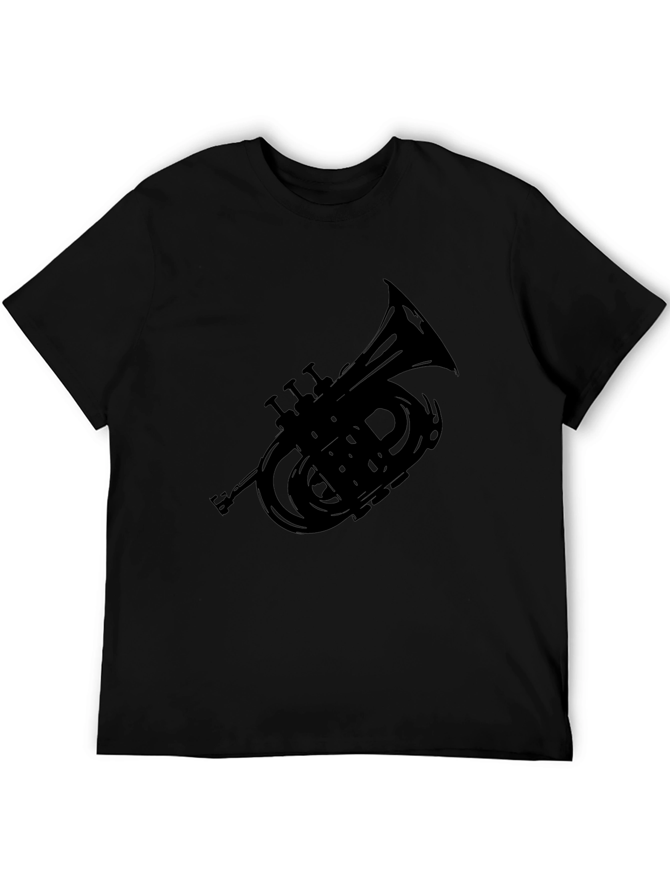 Black Trumpet Silhouette T-Shirt