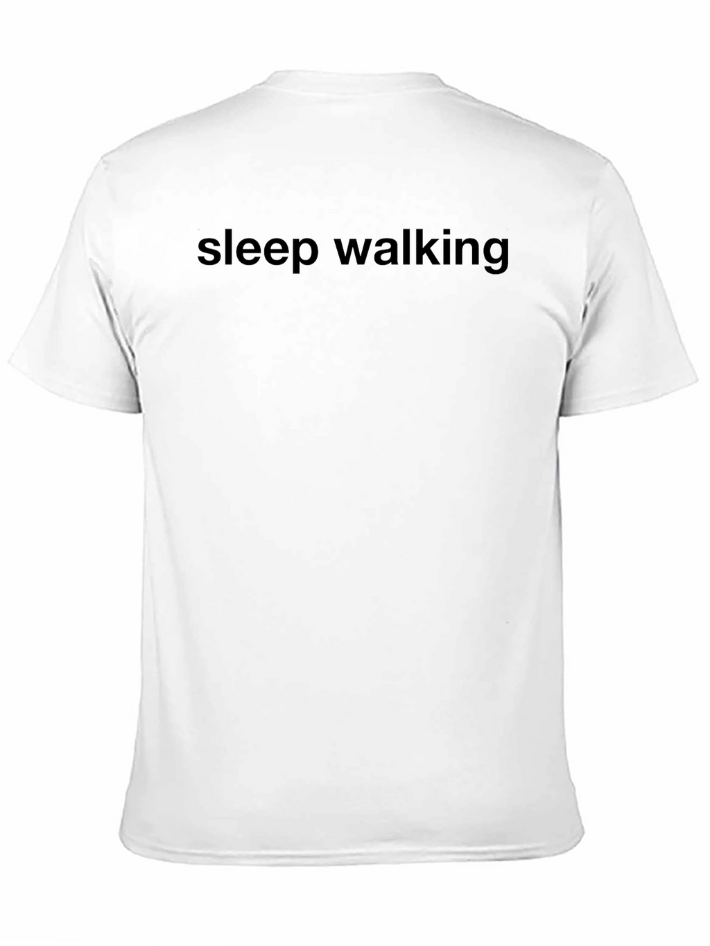 Sleep Walking Graphic Tee - Soft Black Cotton T-Shirt