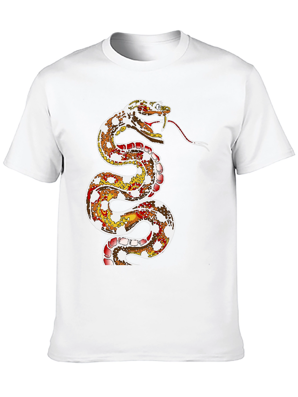 Snake Graphic Print Black T-Shirt
