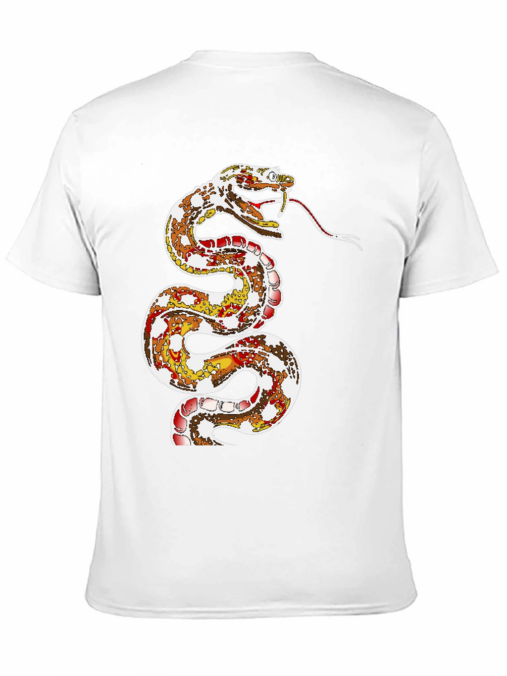 Snake Graphic Print Black T-Shirt