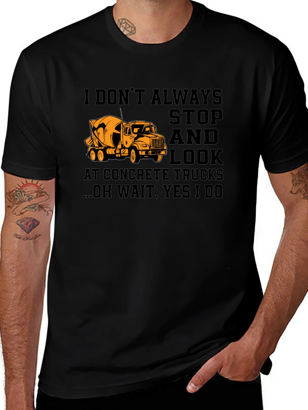 Concrete Truck Humor T-Shirt