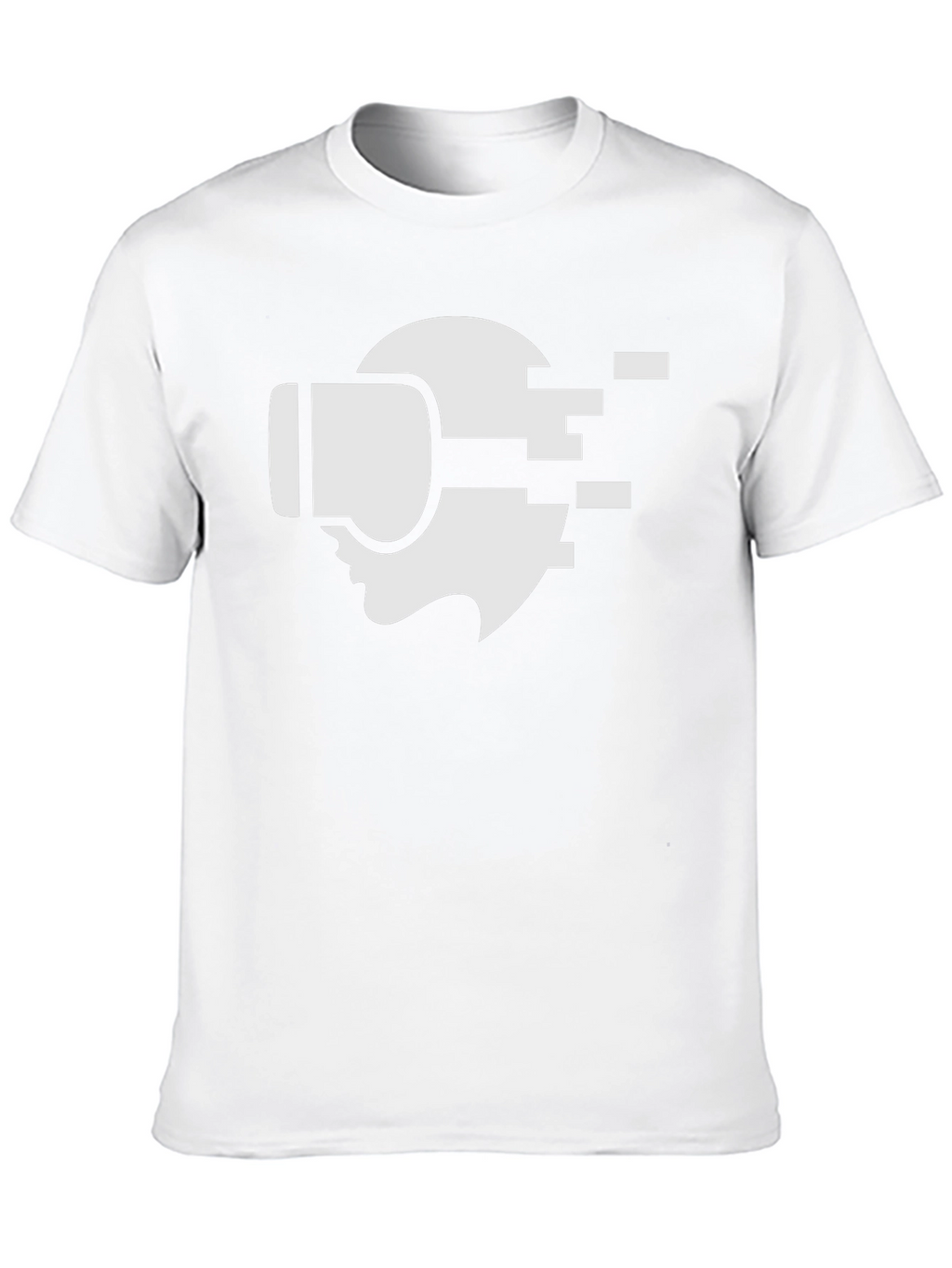VR Headset Graphic Tee - Stylish Black Cotton T-Shirt