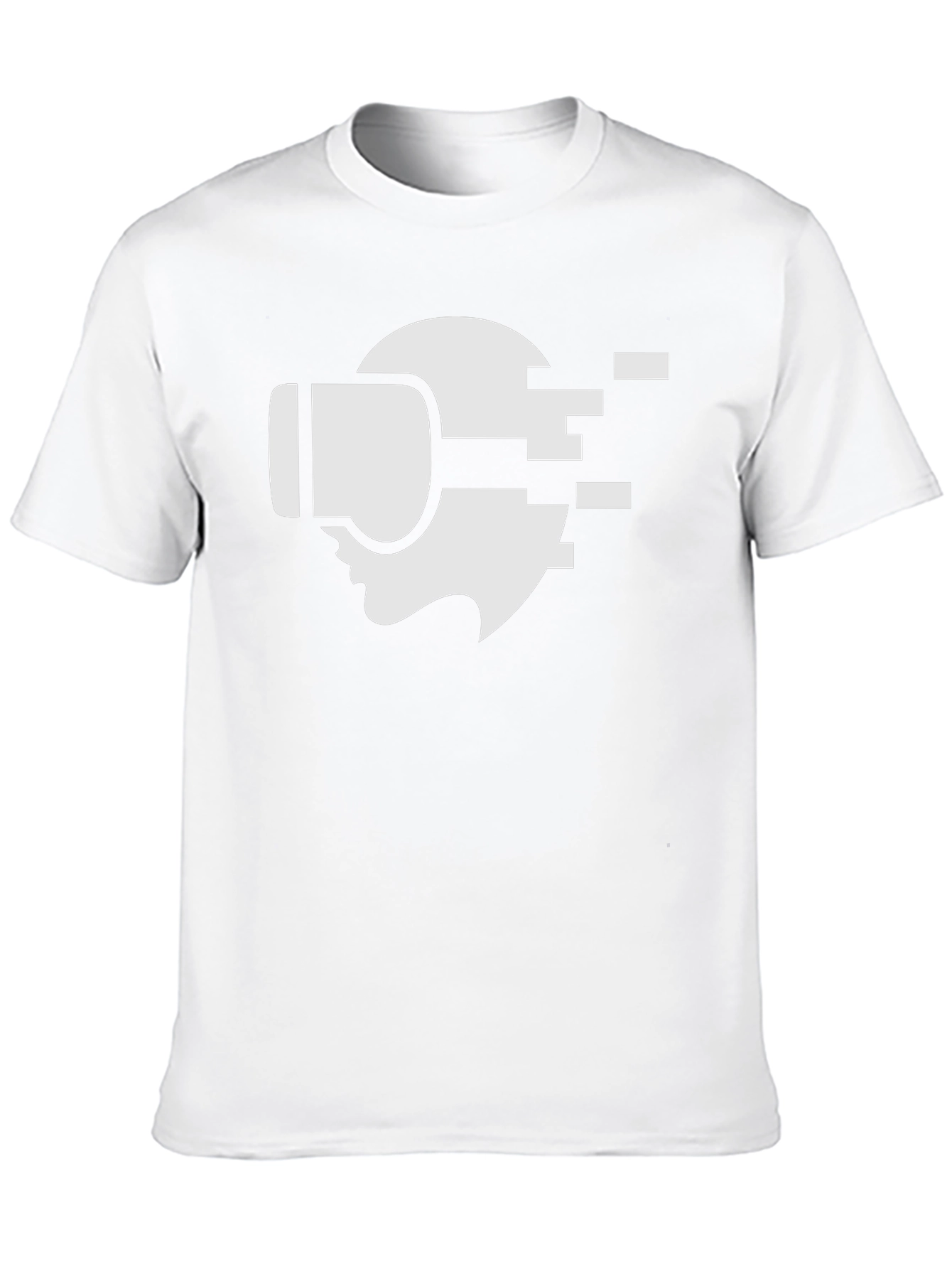 VR Headset Graphic Tee - Stylish Black Cotton T-Shirt